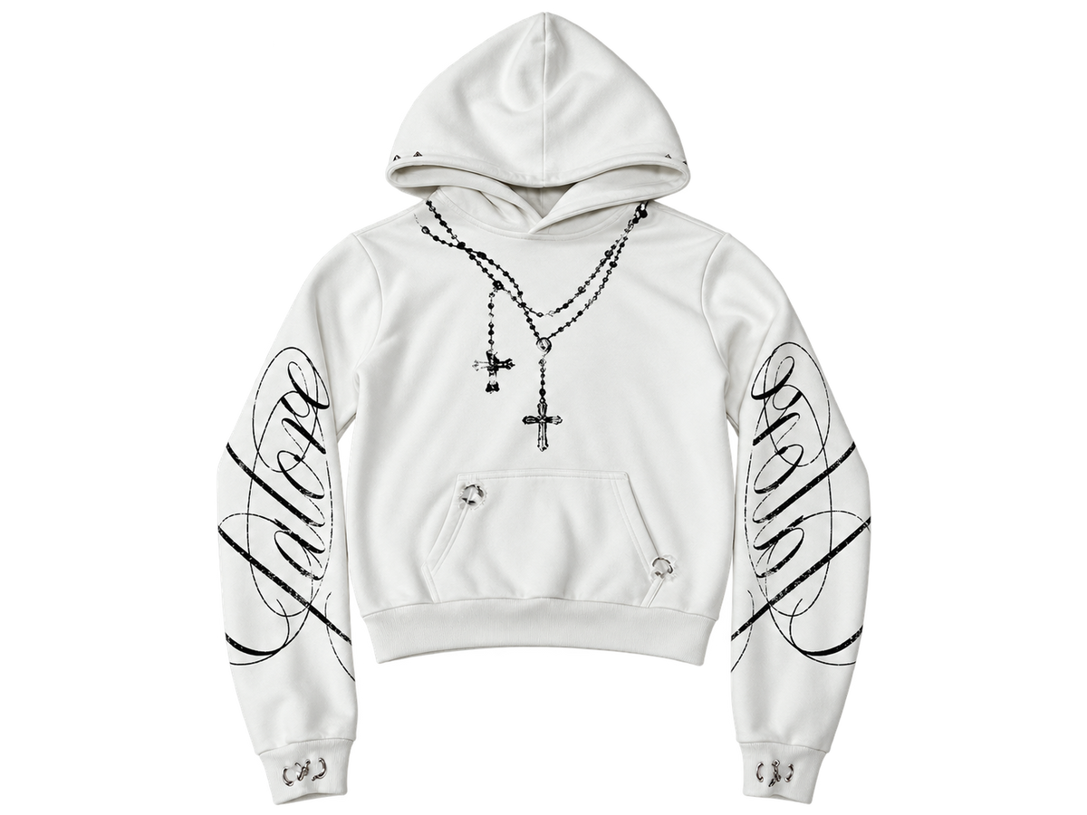 "HALO" Hoodie - White (Pre-Made)