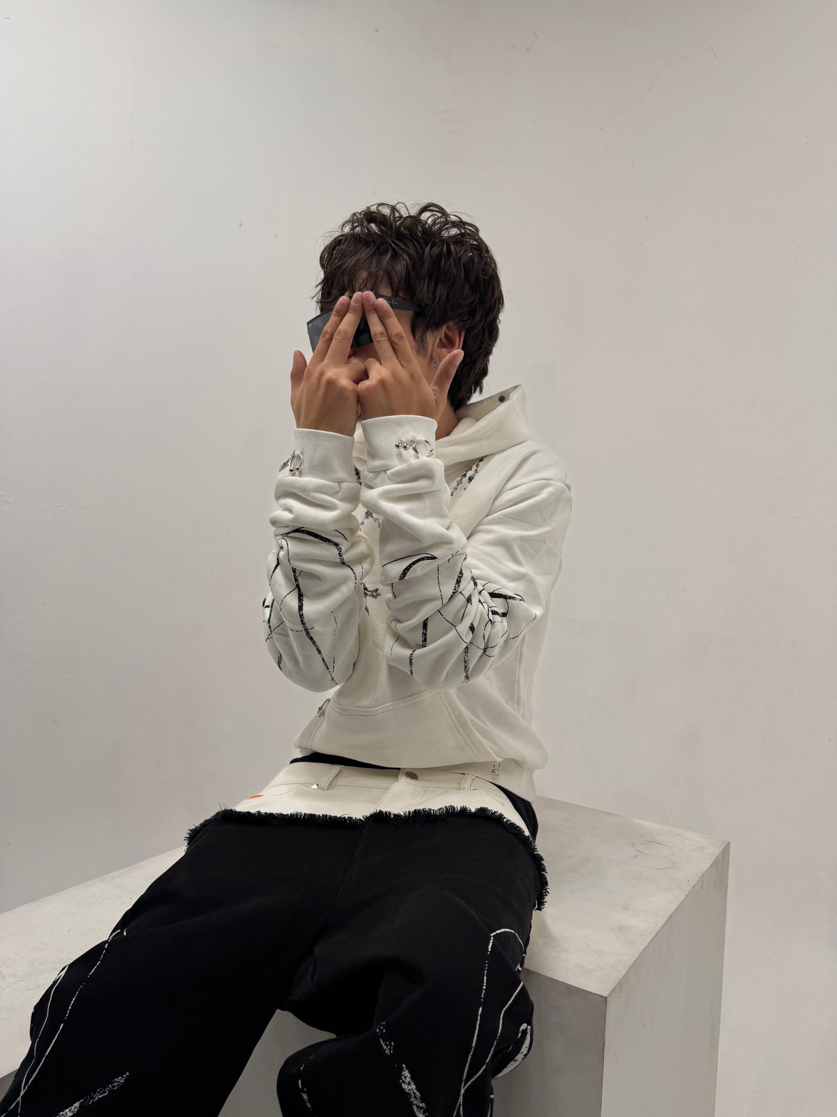 "HALO" Hoodie - White (Pre-Made)