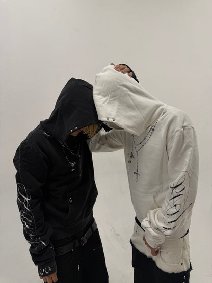 "HALO" Hoodie - White (Pre-Made)